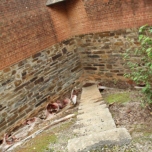 south west stairs down